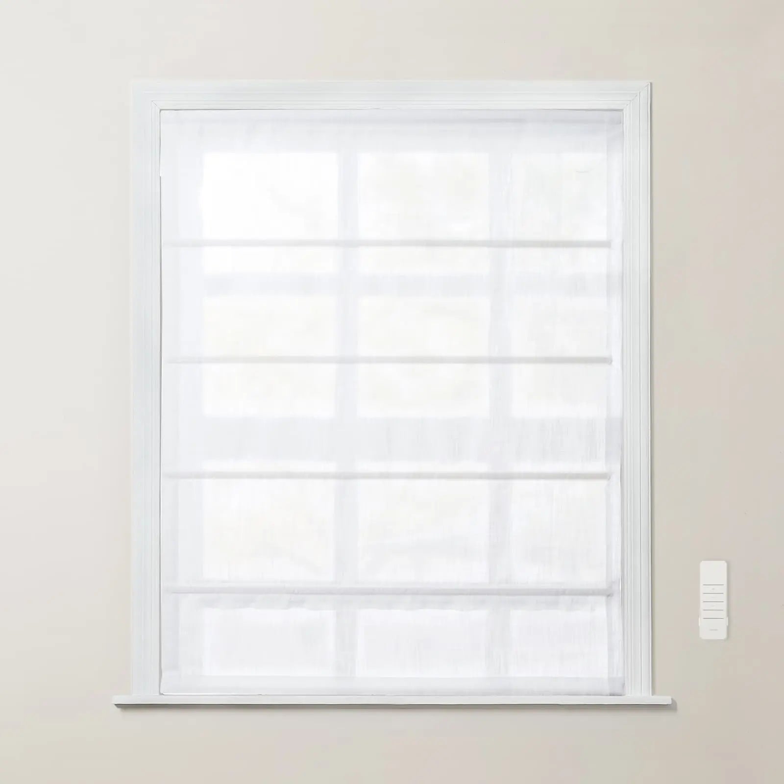 Motorized Roman Shade Cordless