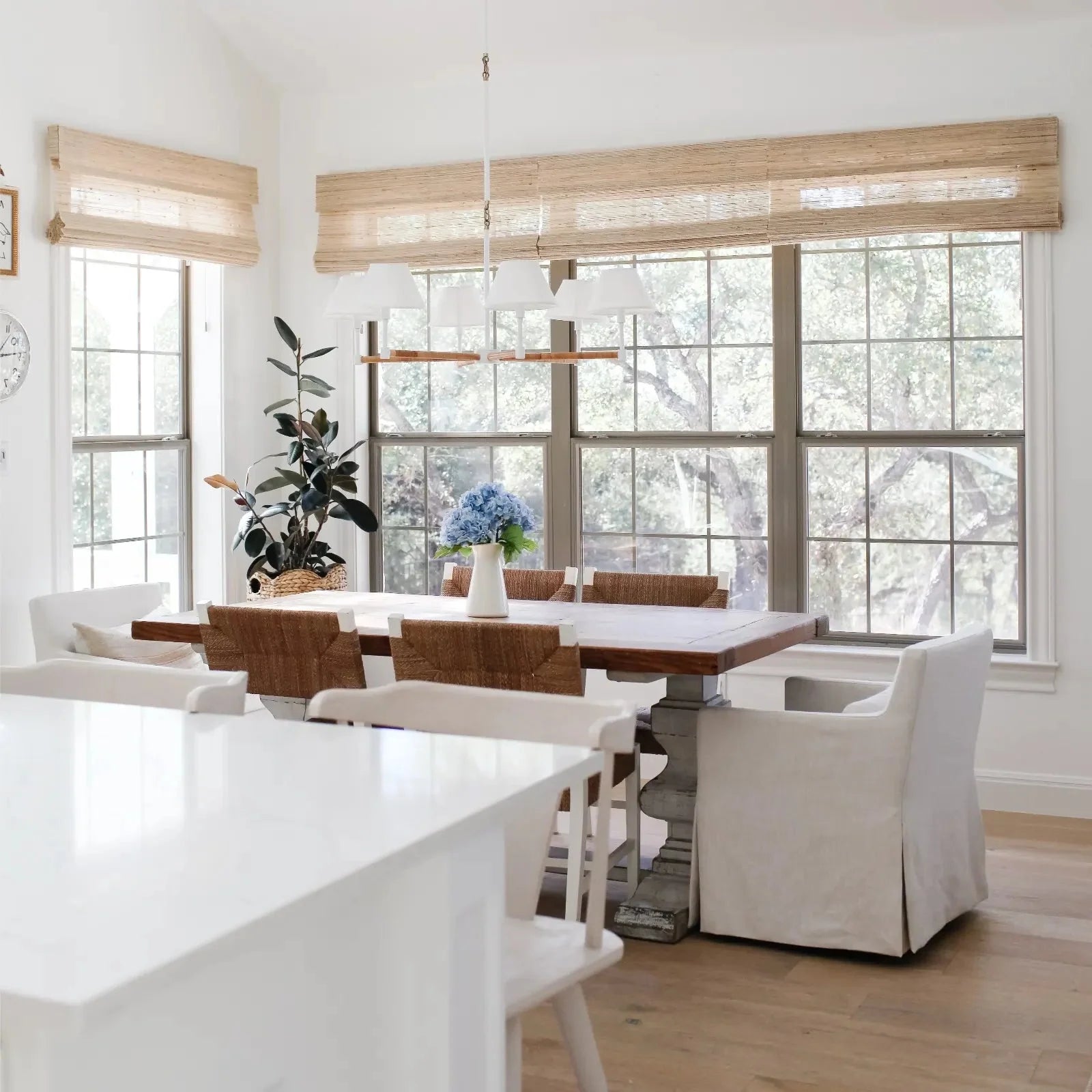 Natural Ramie Bamboo Woven Shade - Beige