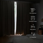 Lila 100% Blackout Drape Pleated