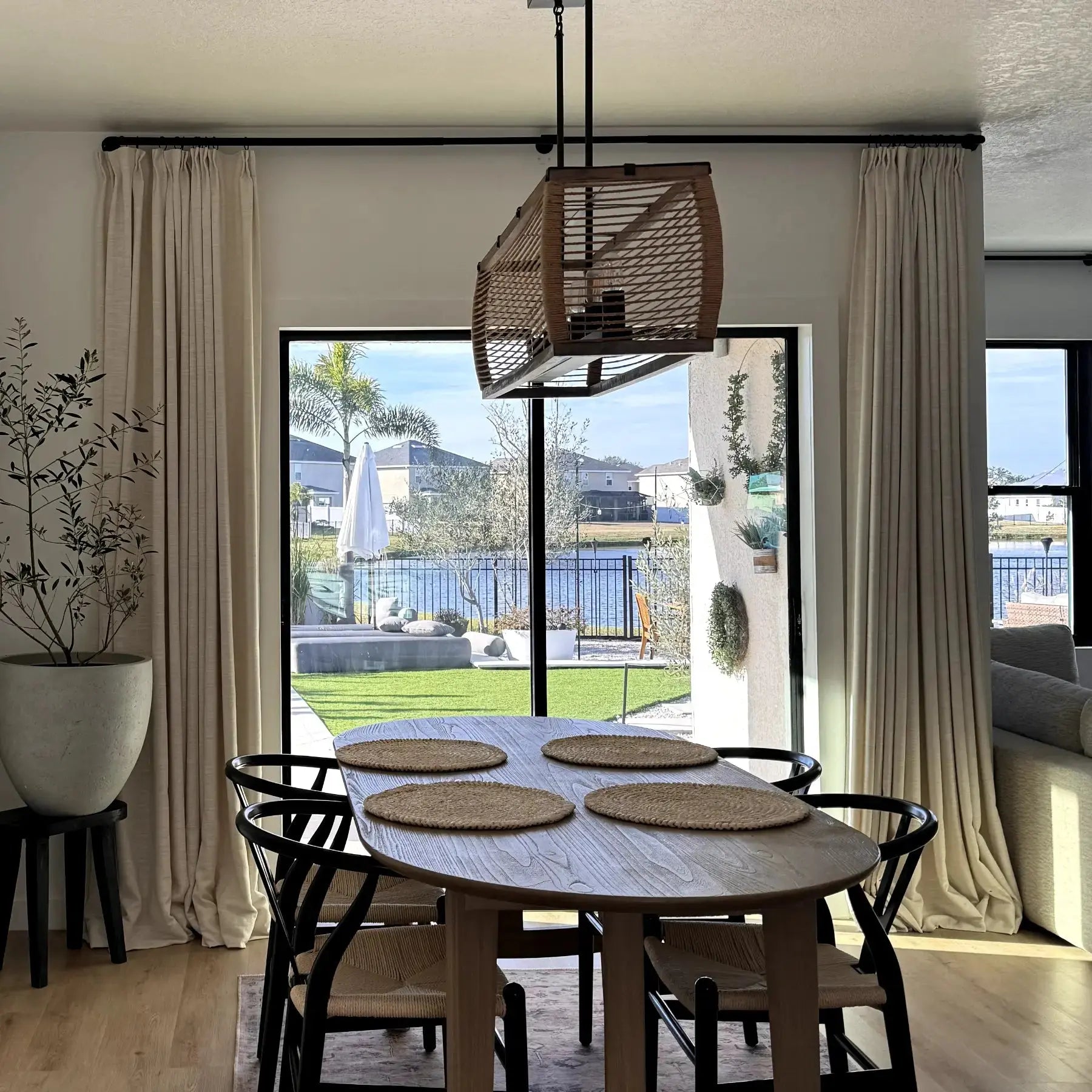 Liz Linen Drape Pleated