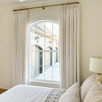 Liz Linen Pinch Pleat Ready Made Curtain with Blackout Thermal Lining