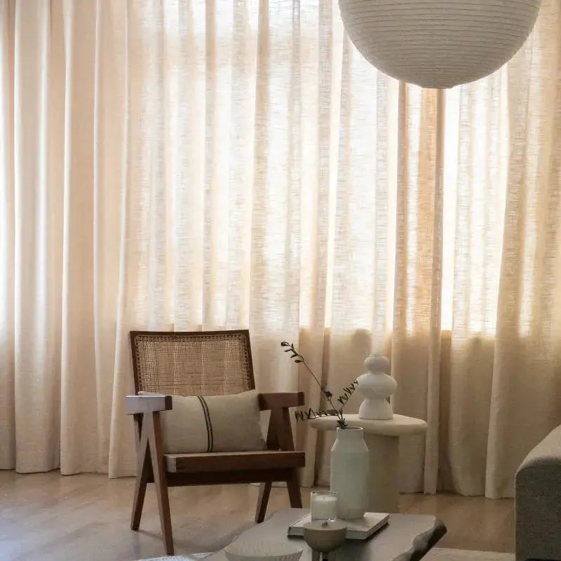 Liz Linen Drape Pleated