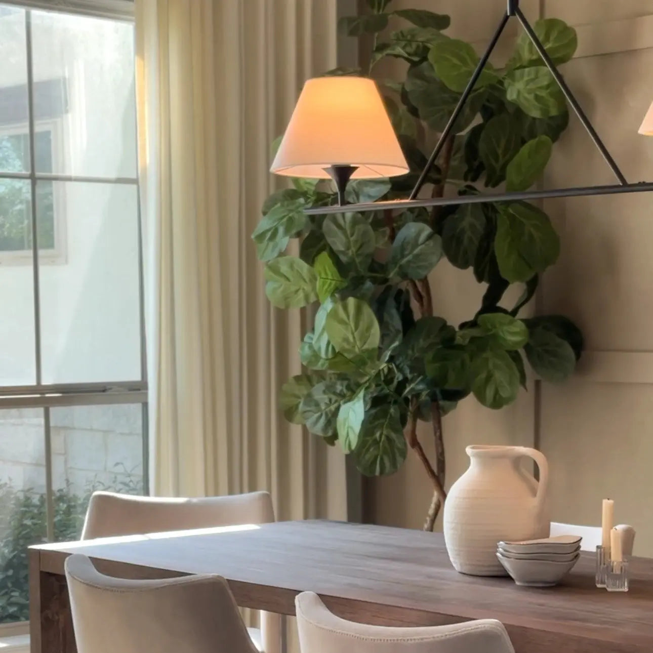 Liz Linen Drape Pleated