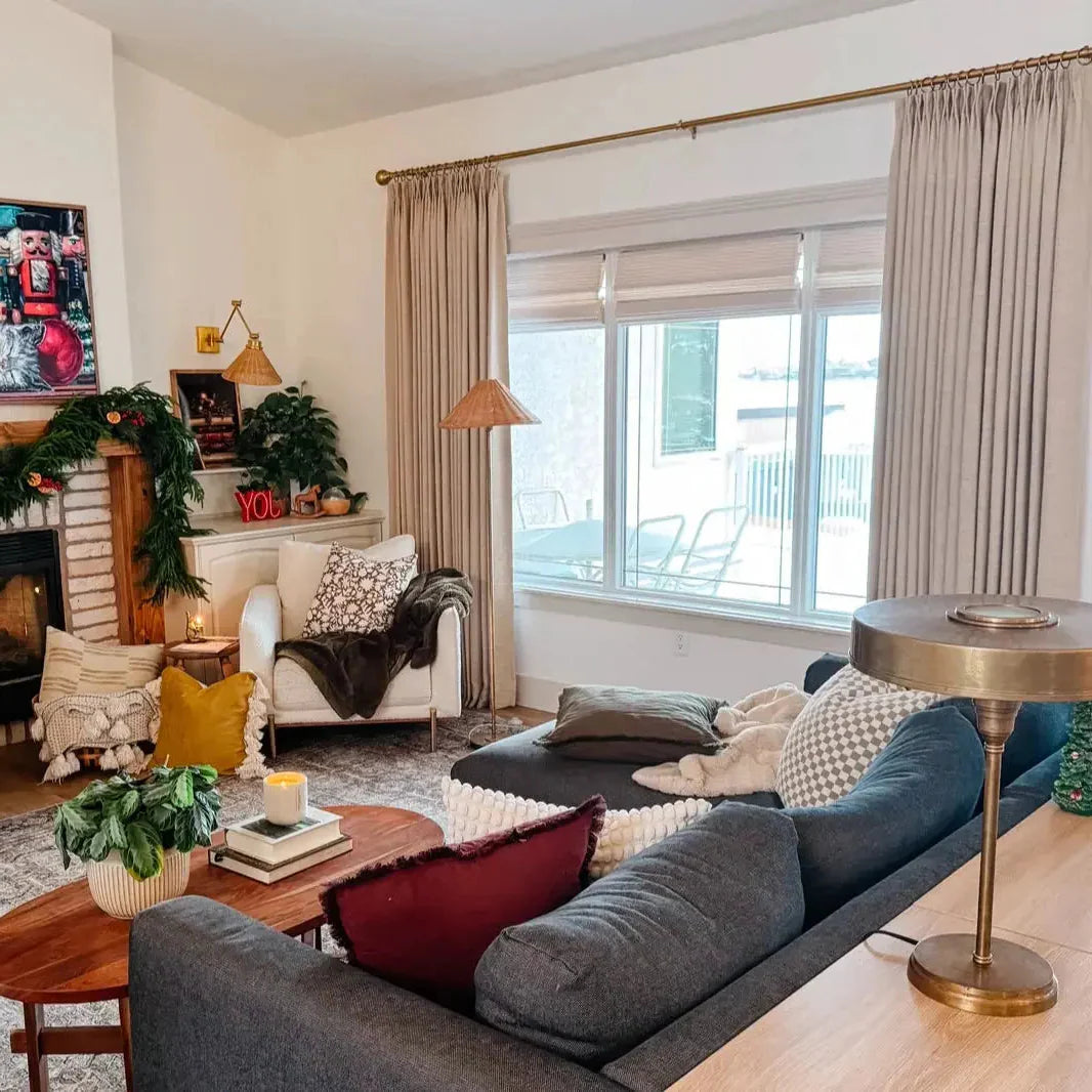 Liz Linen Drape Pleated