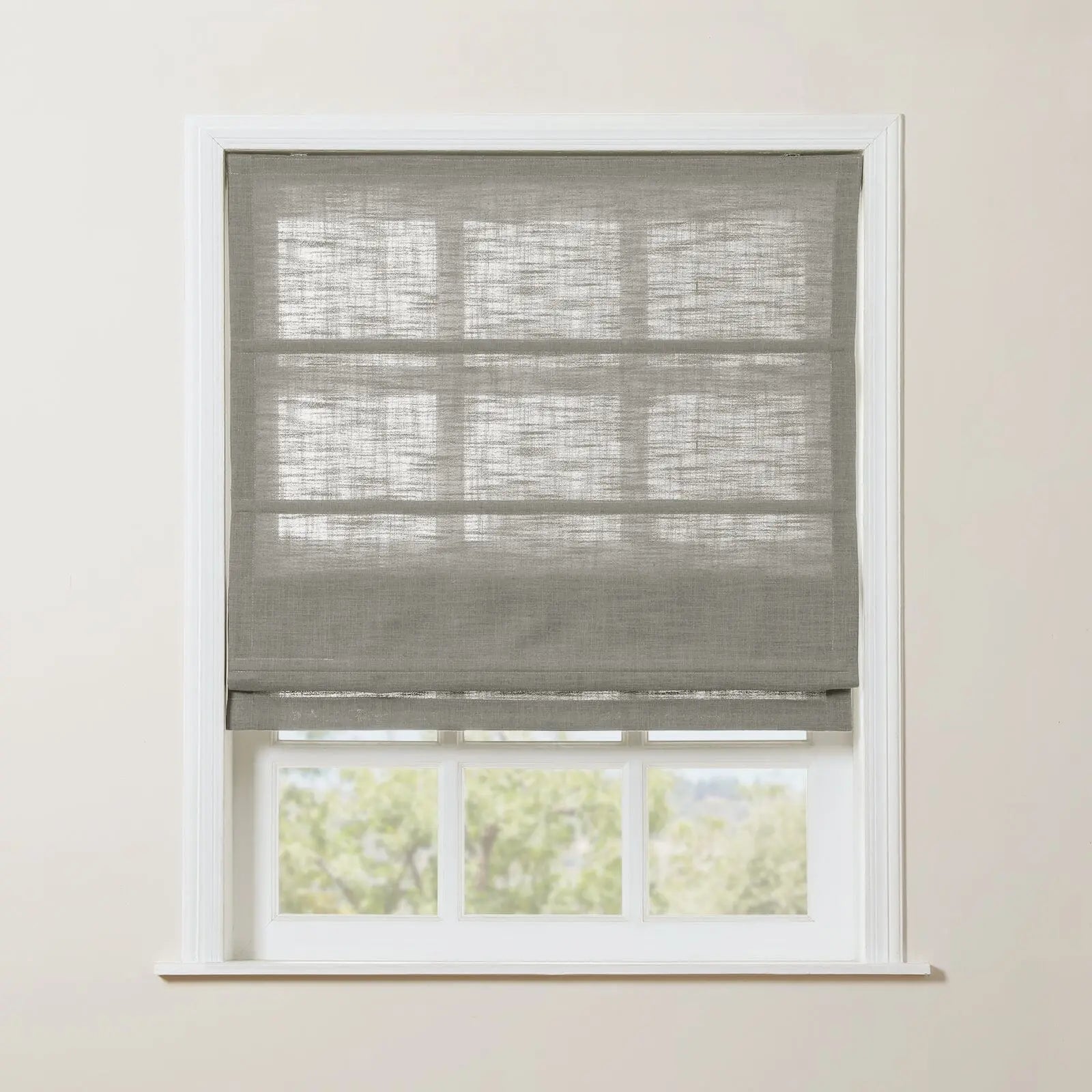 Liz Linen Roman Shade Cordless