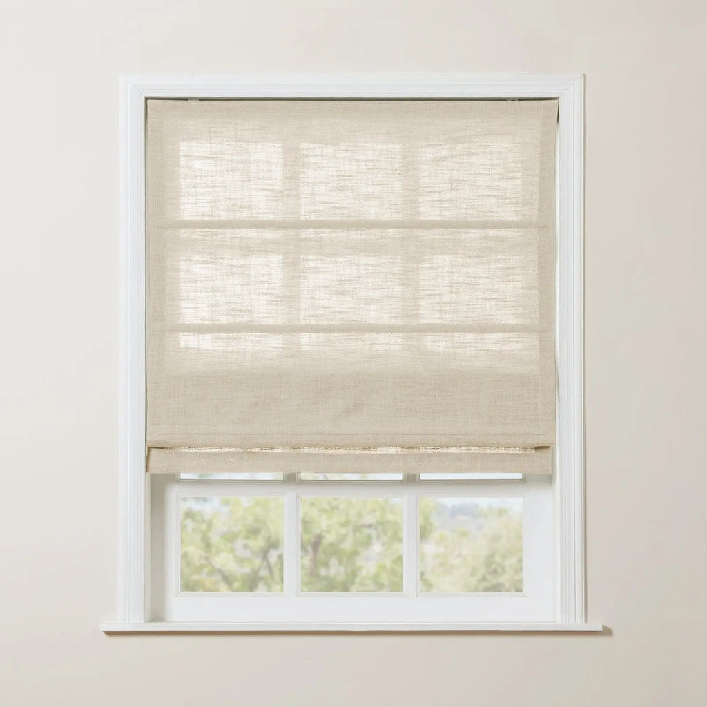 Liz Linen Roman Shade Cordless