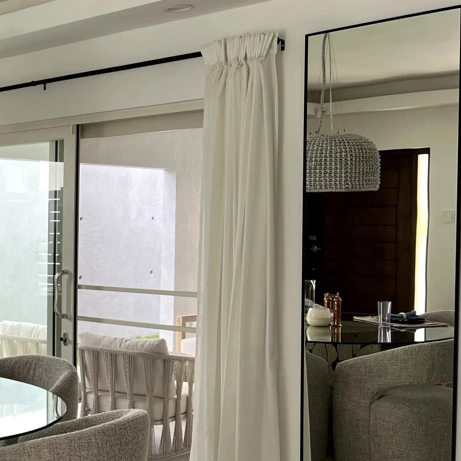 Patti Premium 100% Belgian Flax Linen Curtain Pleated