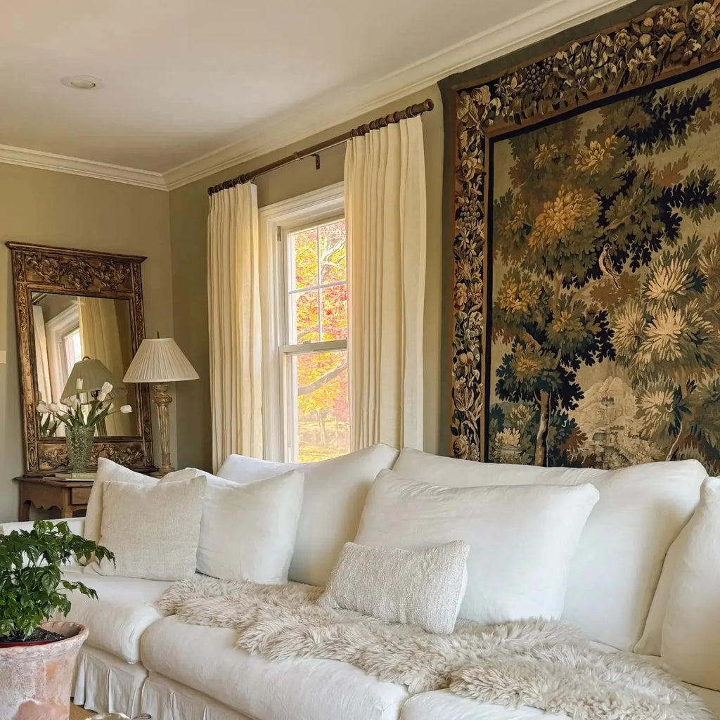 Patti Premium 100% Belgian Flax Linen Curtain Pleated