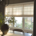 Patti Belgian Linen Roman Shade Cordless