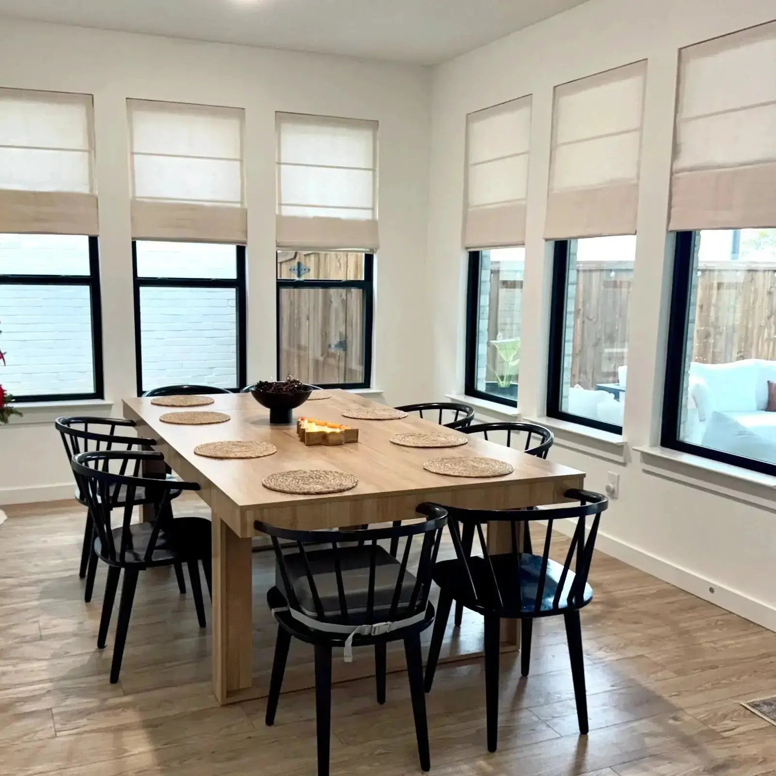 Patti Belgian Linen Roman Shade Cordless