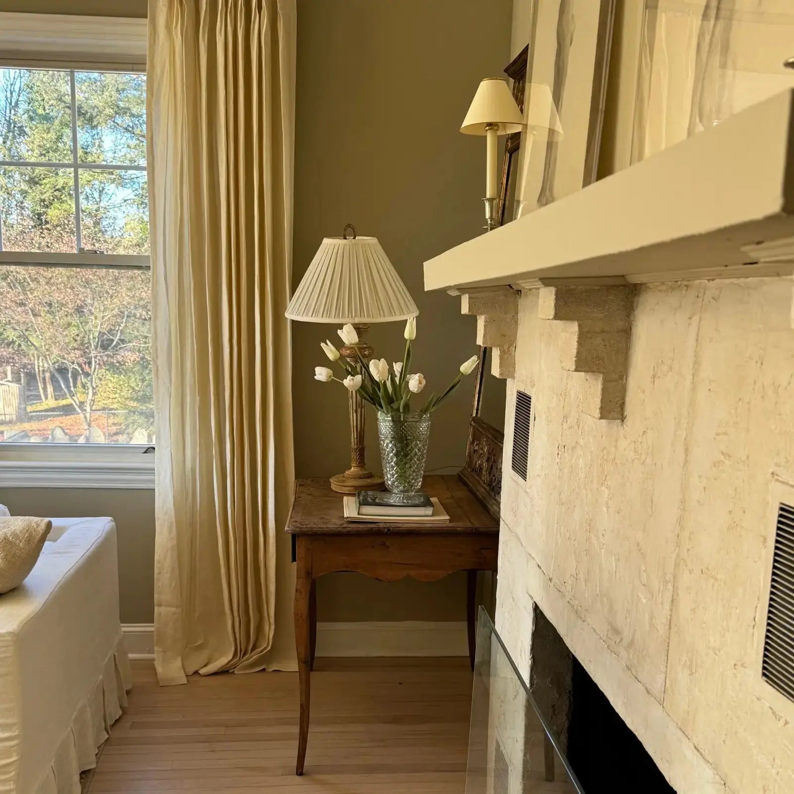 Patti Premium 100% Belgian Flax Linen Curtain Pleated