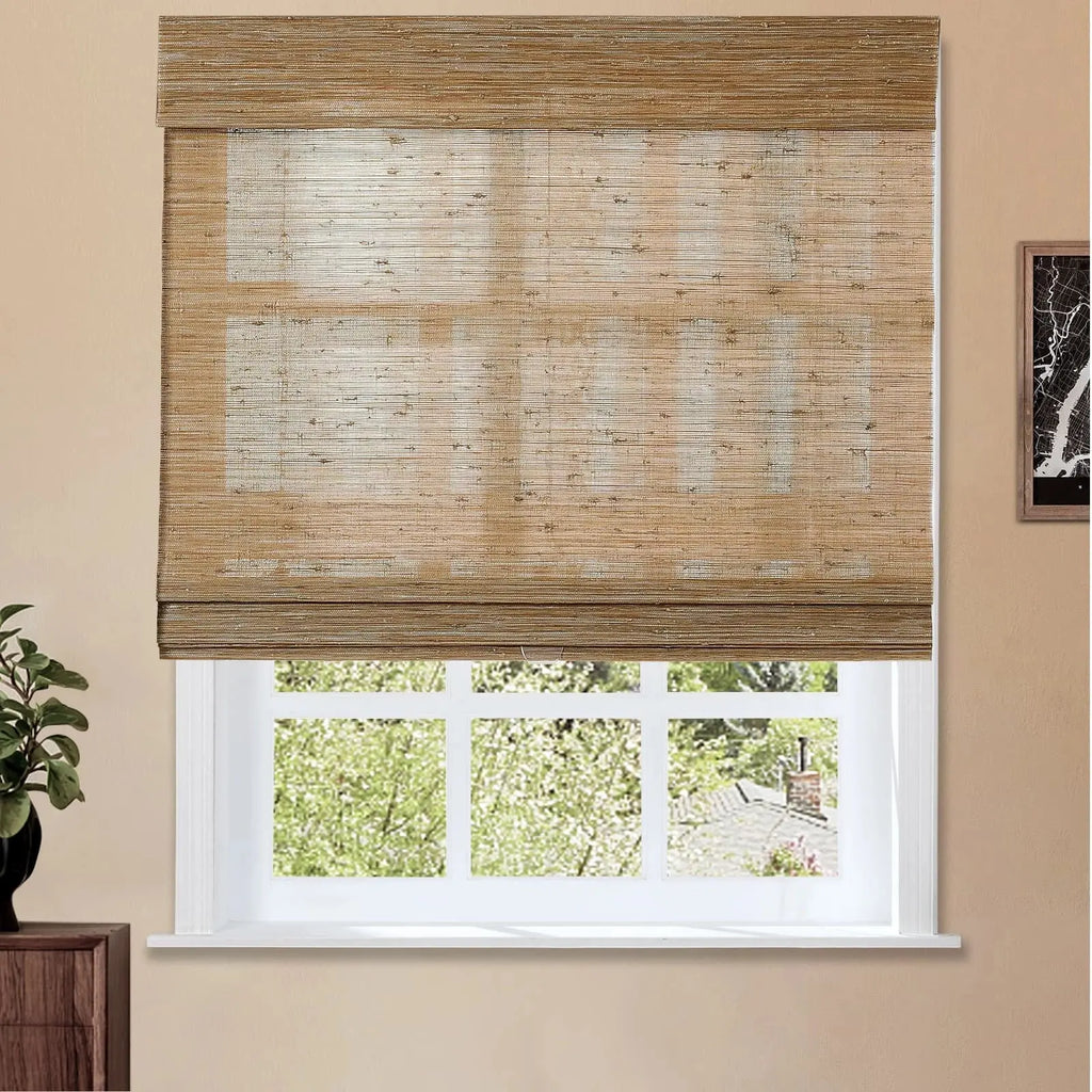 Natural Jute Bamboo Woven Shade - Bark