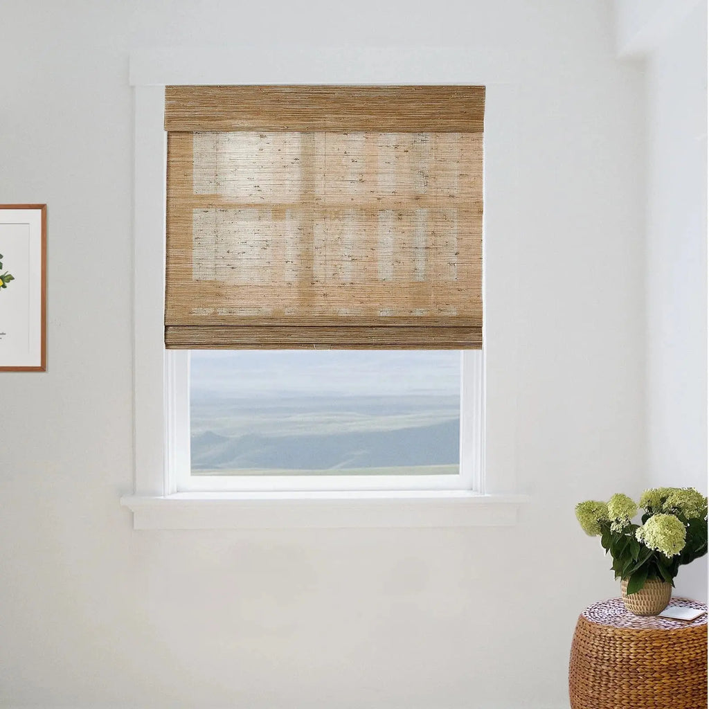 Natural Jute Bamboo Woven Shade - Bark