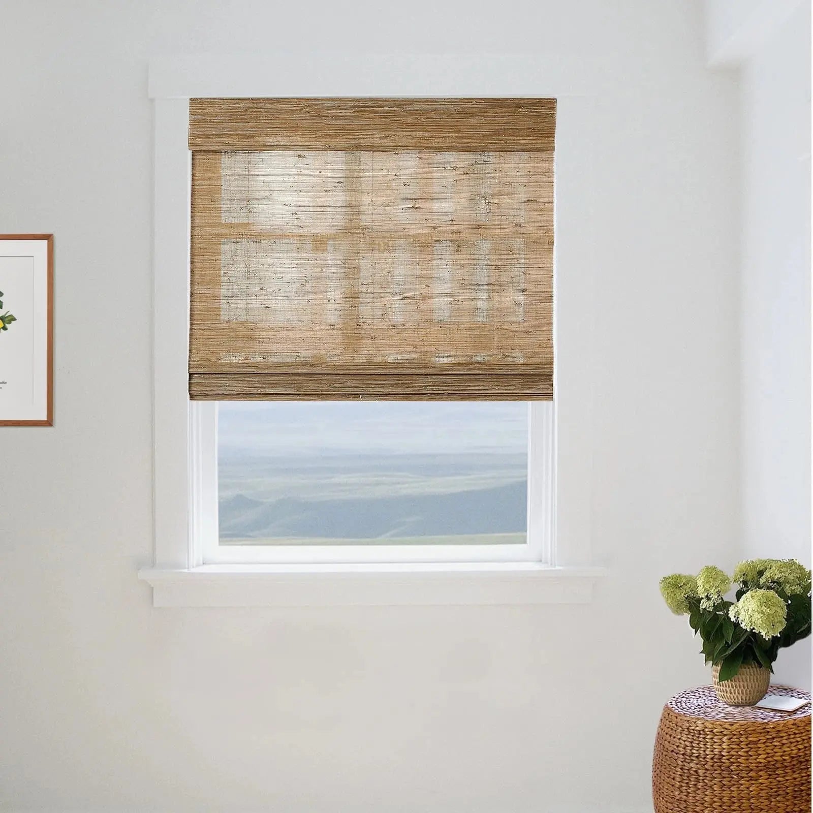 Natural Jute Bamboo Woven Shade - Bark
