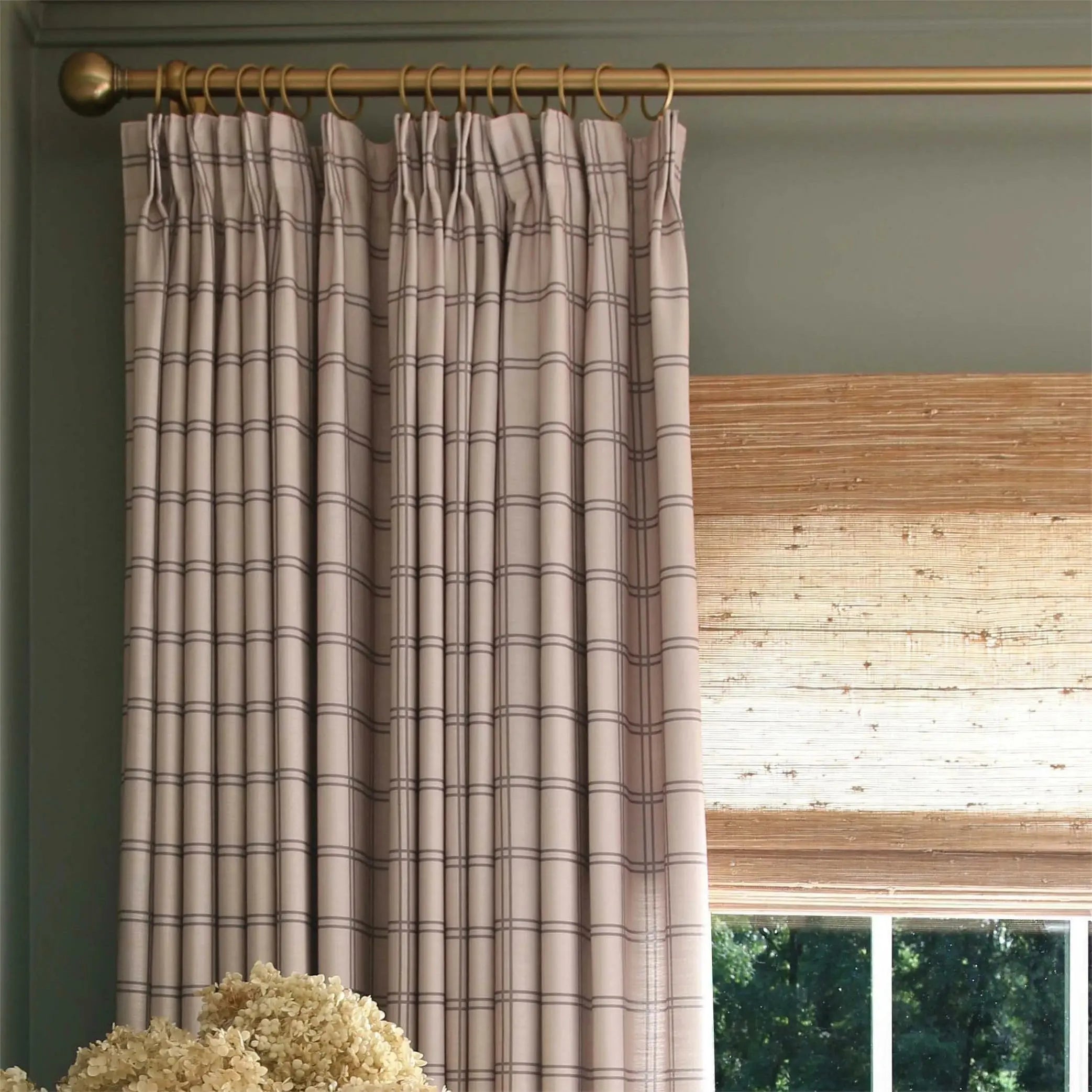 Natural Jute Bamboo Woven Shade - Bark