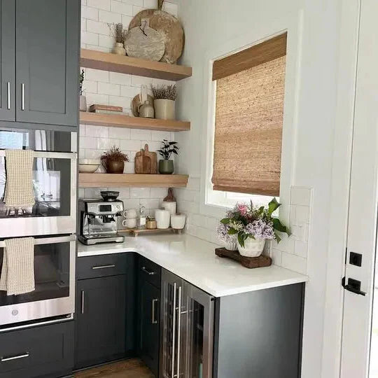 Natural Jute Bamboo Woven Shade - Bark