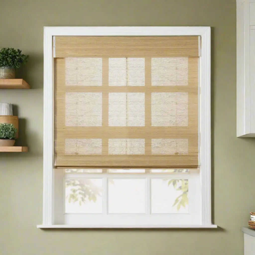 Sybil Bamboo Roman Shade Cordless