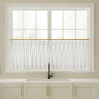 Liz Linen Pleated Cafe Curtains