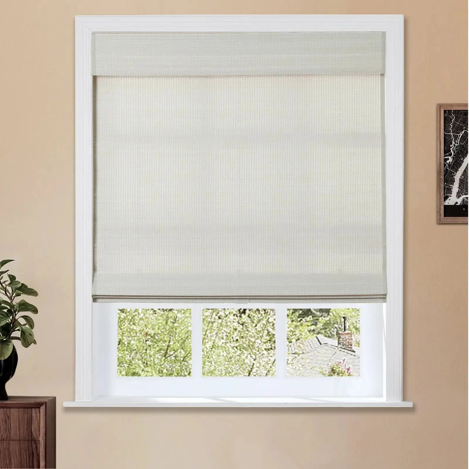 Sybil Bamboo Roman Shade Cordless