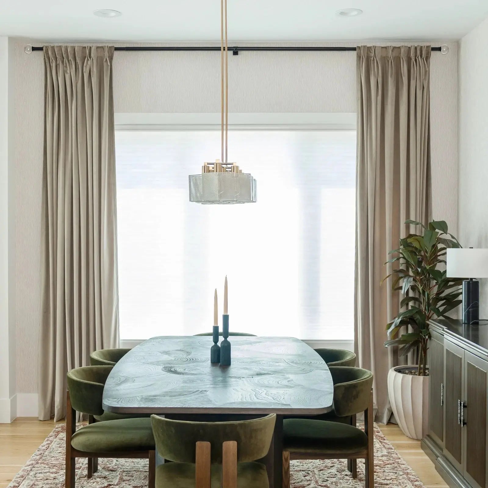 Birkin Velvet Curtain Pleated