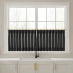 Liz Linen Pleated Cafe Curtains