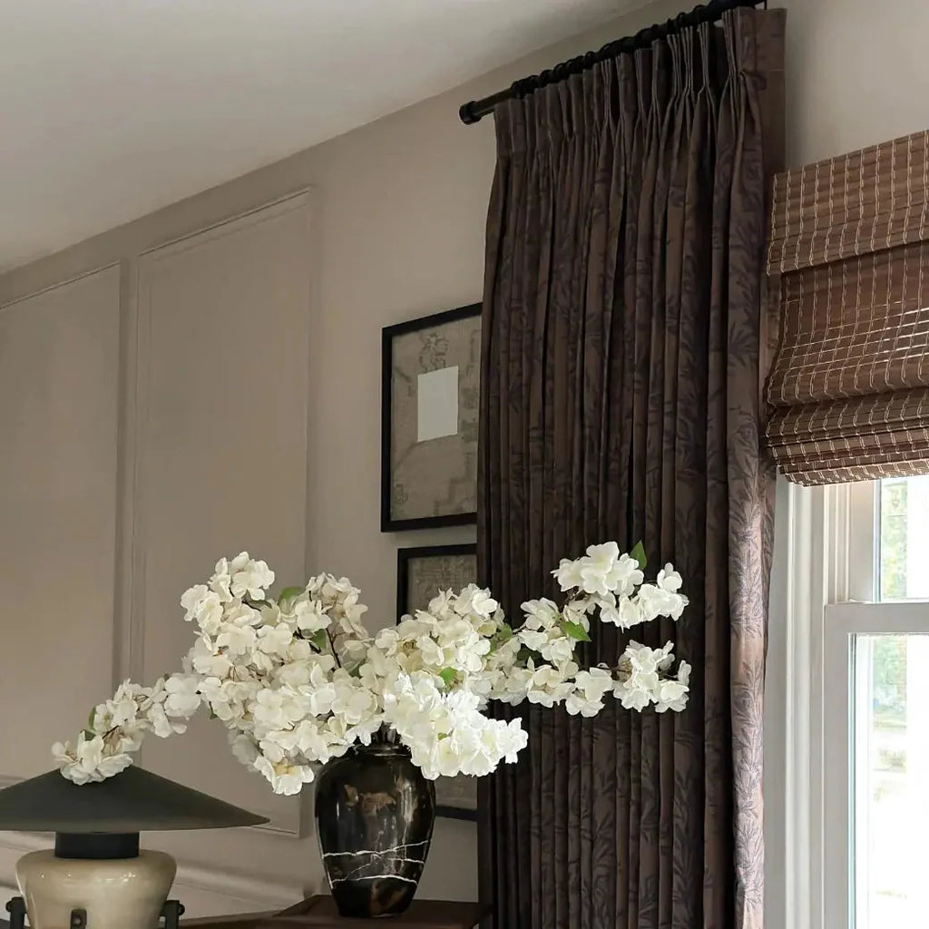 Sara Le Print Linen Drapery Pleated