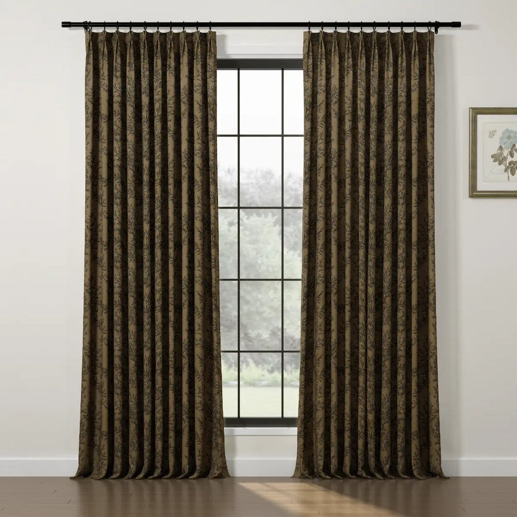 Sara Le Print Linen Drapery Pleated