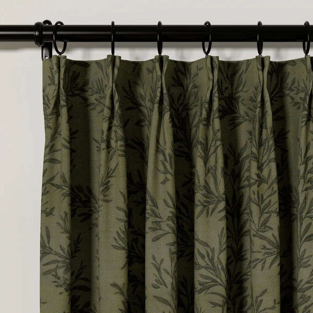 Sara Le Print Linen Drapery Pleated