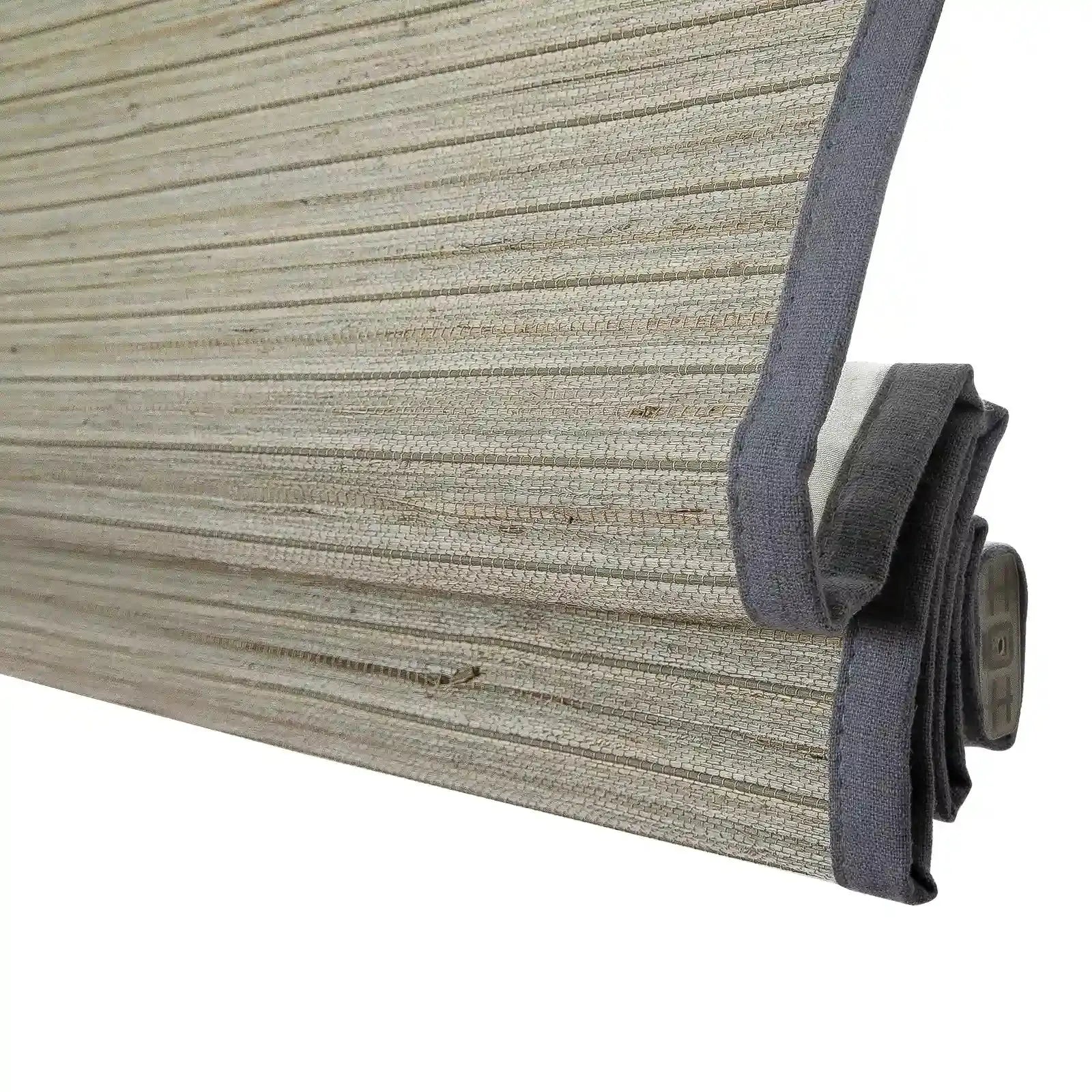 Rae Natural Ramie Flax Woven Wood Shades - Series C