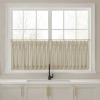 Liz Linen Pleated Cafe Curtains