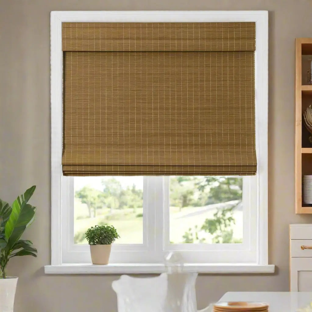 Sybil Bamboo Roman Shade Cordless