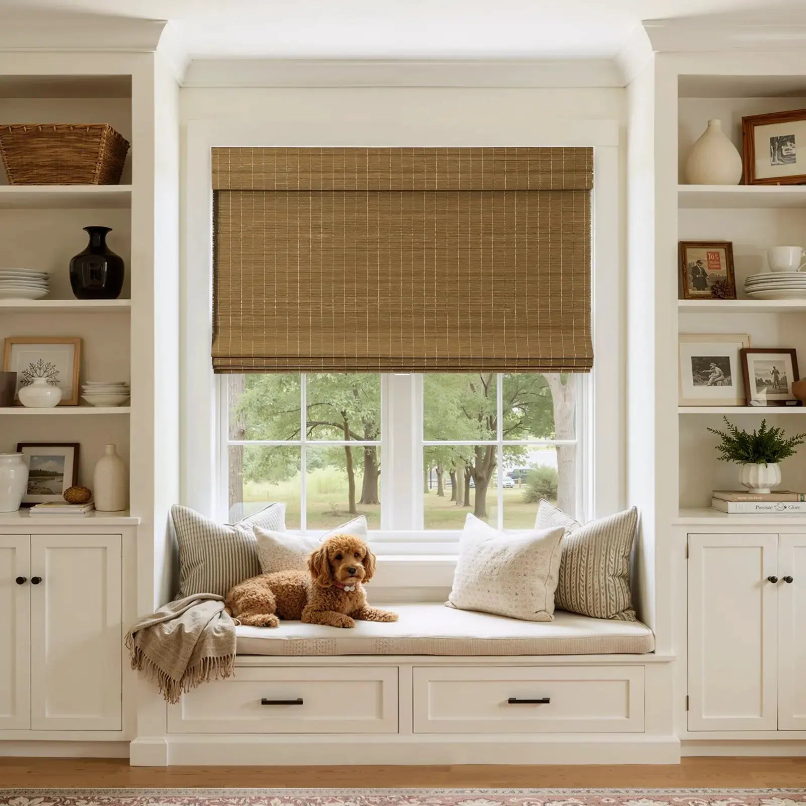 Sybil Bamboo Roman Shade Cordless