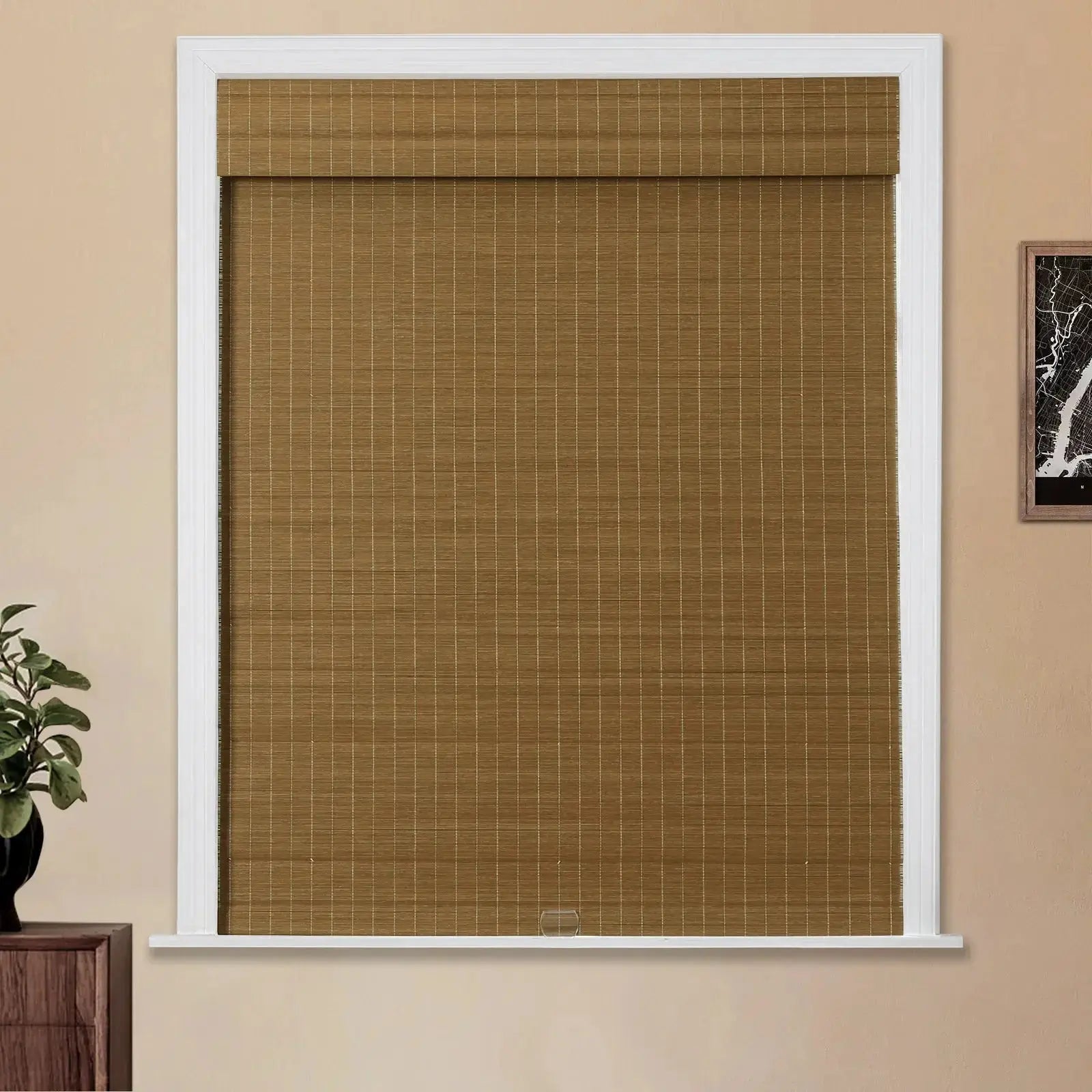 Sybil Bamboo Roman Shade Cordless