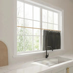 Liz Linen Pleated Cafe Curtains