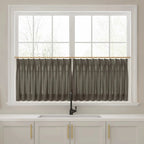 Liz Linen Pleated Cafe Curtains
