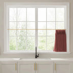 Liz Linen Pleated Cafe Curtains
