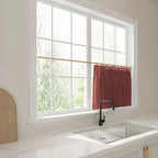 Liz Linen Pleated Cafe Curtains