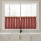 Liz Linen Pleated Cafe Curtains
