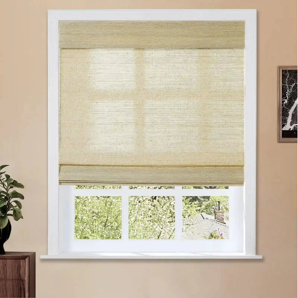 Natural Ramie Bamboo Woven Shade - Coconut