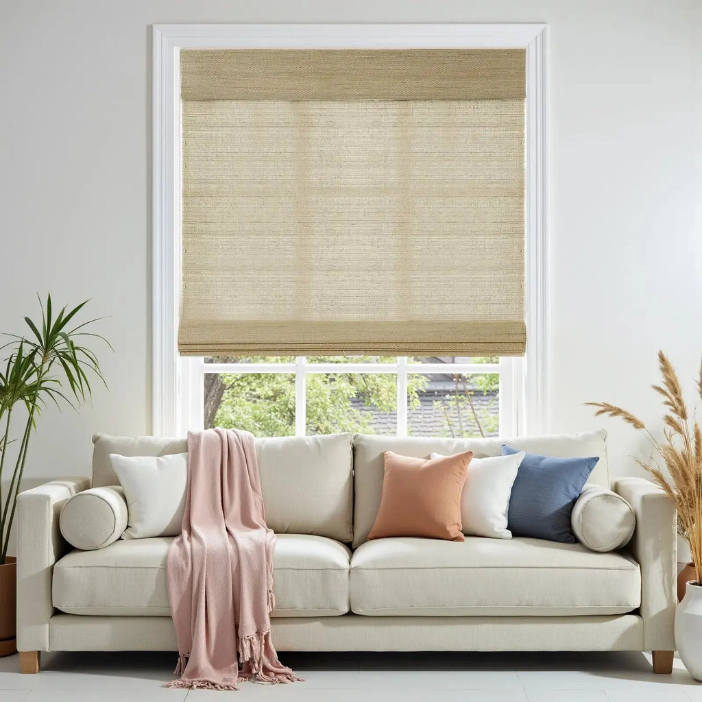 Natural Ramie Bamboo Woven Shade - Coconut