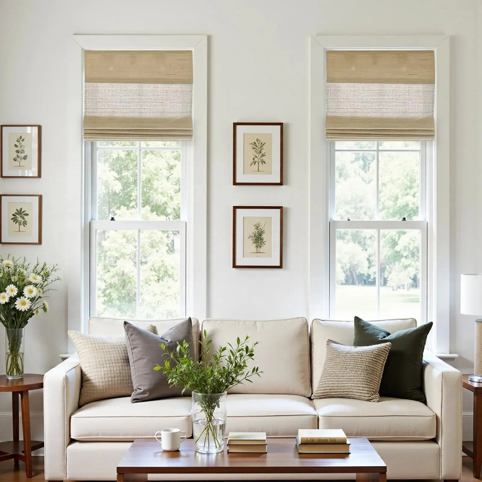 Natural Ramie Bamboo Woven Shade - Coconut