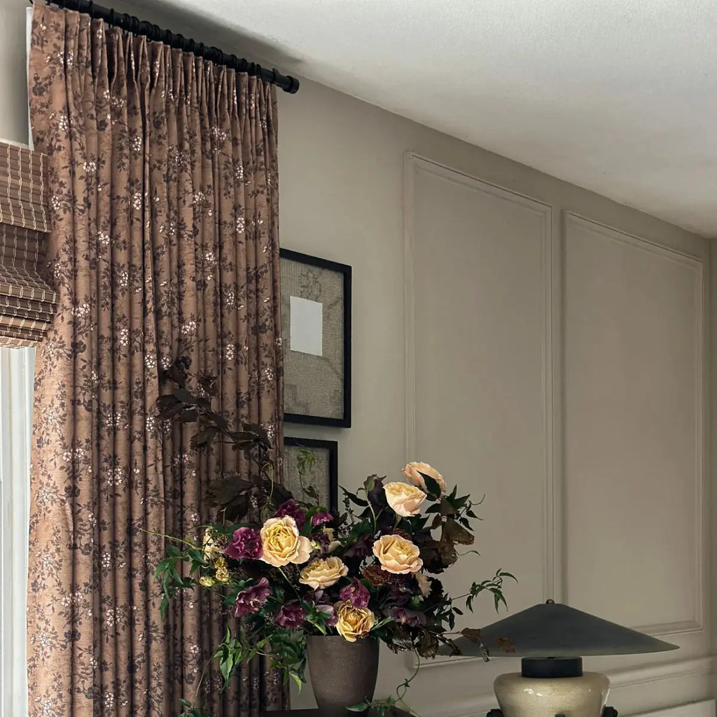 Sara Le Print Linen Drapery Pleated