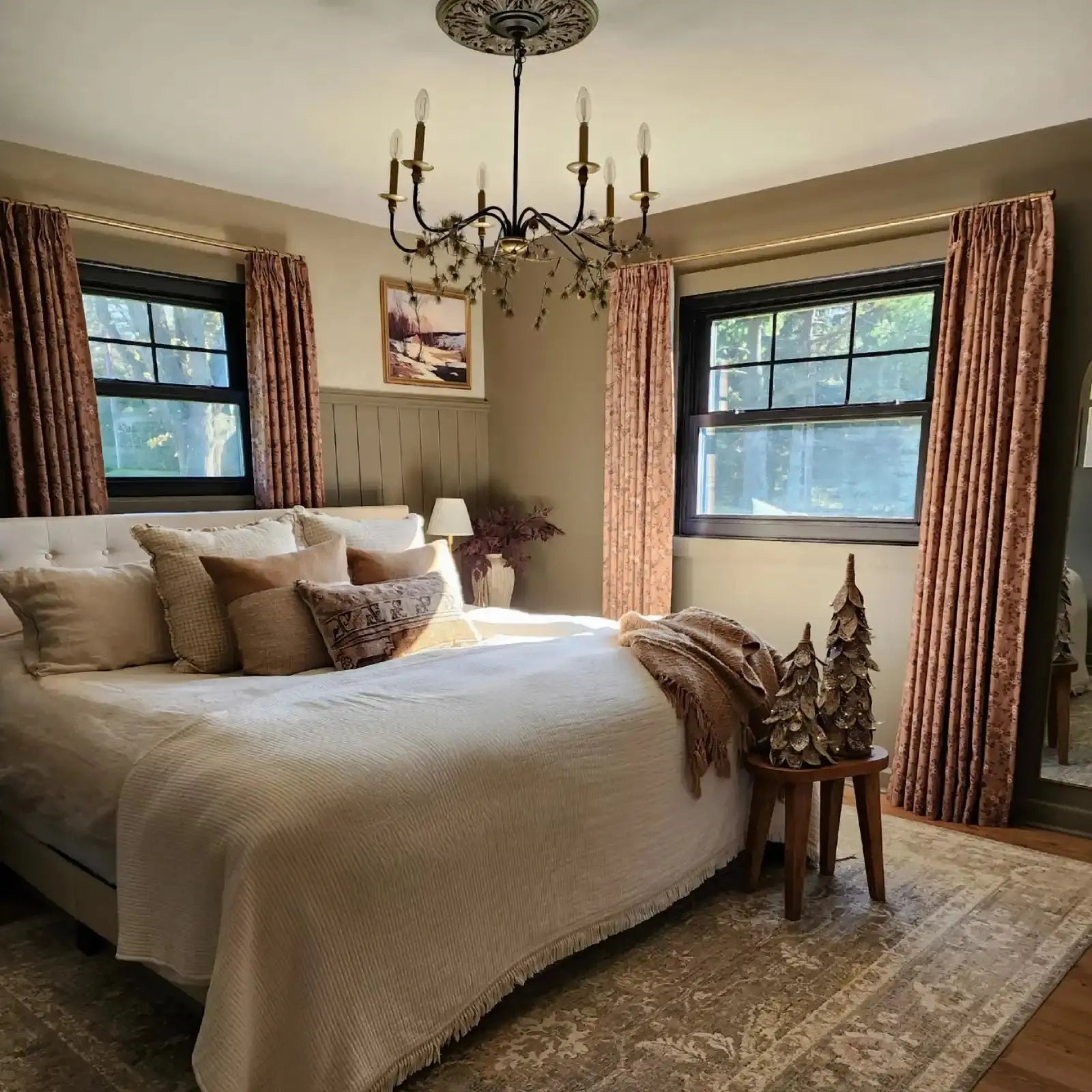 Sara Le Print Linen Drapery Pleated