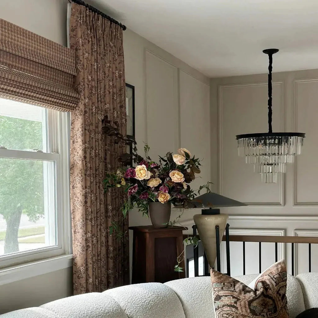 Sara Le Print Linen Drapery Pleated