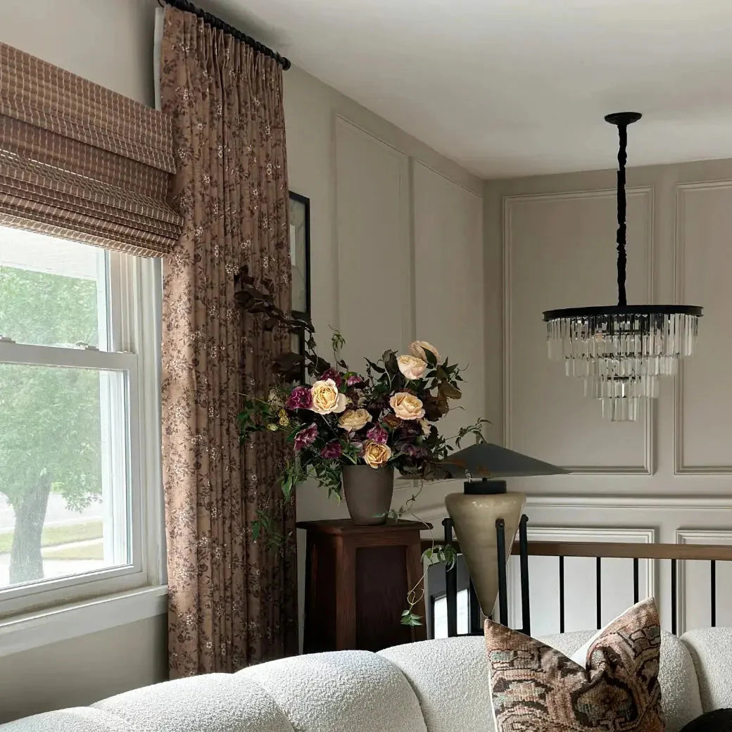 Sara Le Print Linen Drapery Pleated