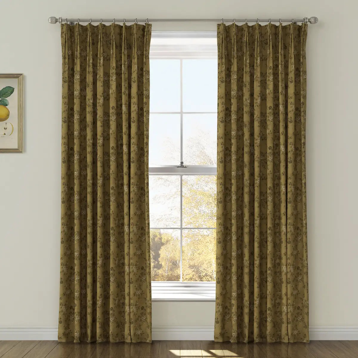 Sara Le Print Linen Drapery Pleated