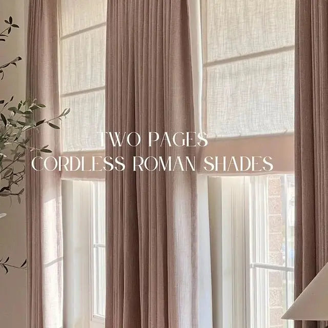 Motorized Roman Shade Cordless
