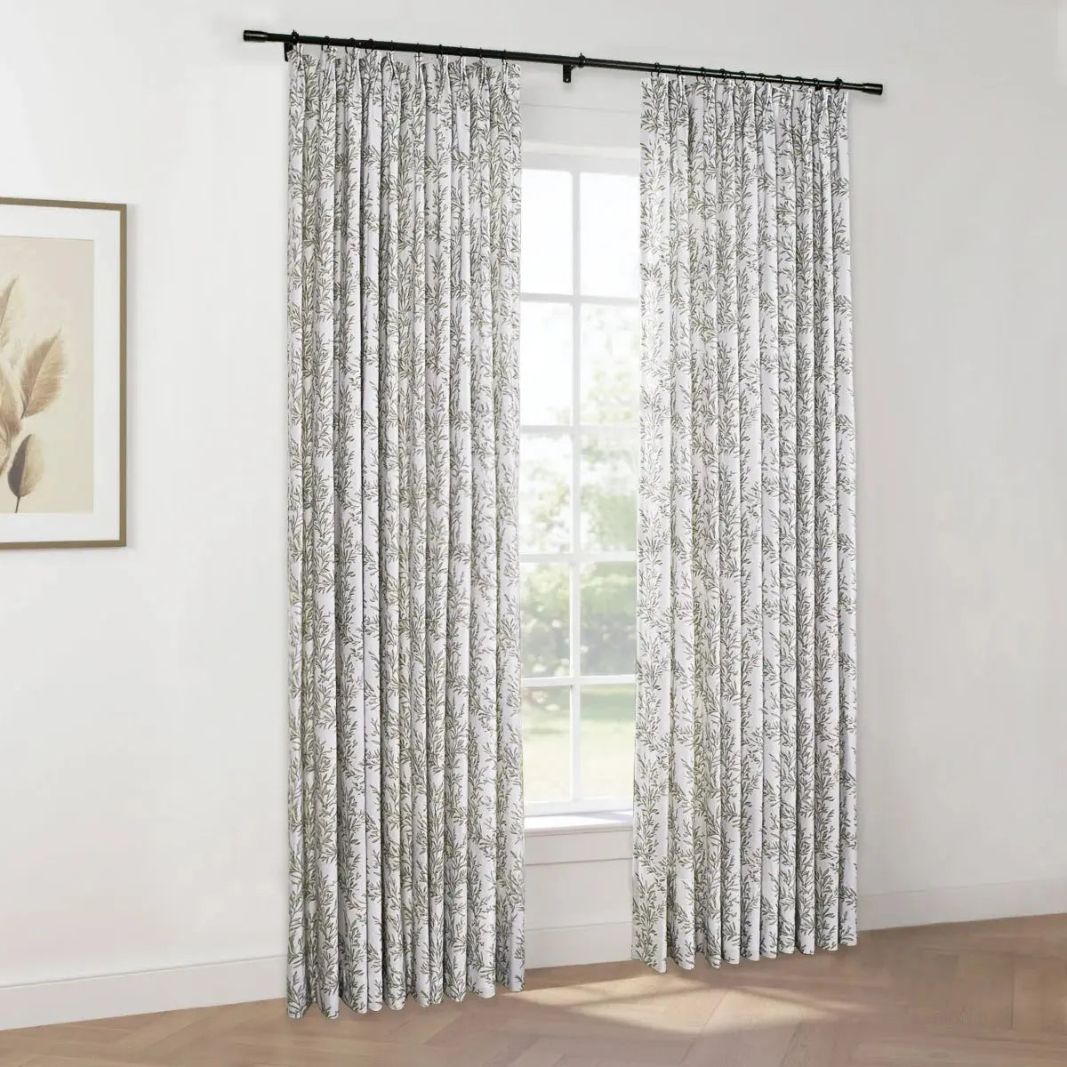 Sara Le Print Linen Drapery Pleated