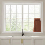 Liz Linen Pleated Cafe Curtains