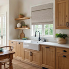 Rae Natural Ramie Flax Woven Wood Shades - Series C